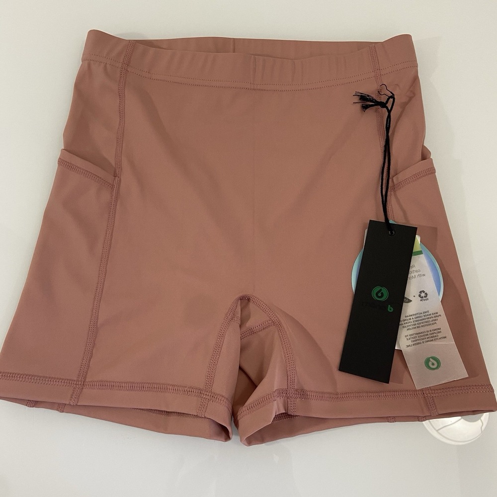 Mono B Dusty Rose Bike Shorts with Side Pockets